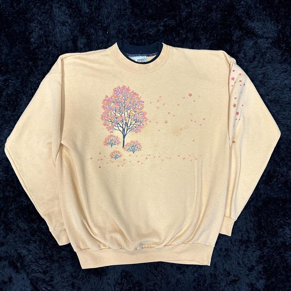 Vintage tree and stars crewneck